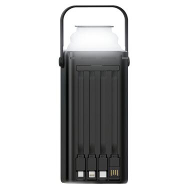 Батарея универсальная XO 30000mAh, PD/20W, QC/22,5W, Lamp, black (XO-PR285) фото №3