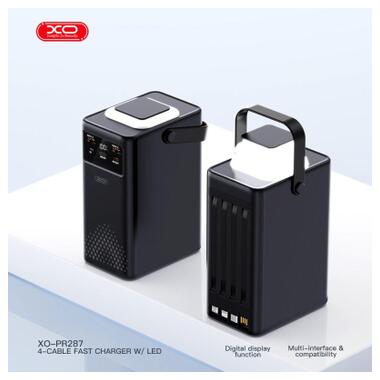 Батарея универсальная XO 80000mAh, PD/20W, QC/22,5W, Lamp, black (XO-PR287-BK) фото №6