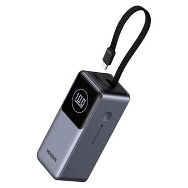 Батарея универсальная Ugreen 20000mAh 130W Nexode Smart Display with Built-in Cable (PB723 55365B) фото №1