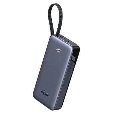 Батарея универсальная Ugreen 20000mAh 45W with Built-in Cable (PB536 55988B) фото №2