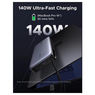 Батарея универсальная Ugreen 25000mAh 165W DualCable (PB552 55995B) фото №4