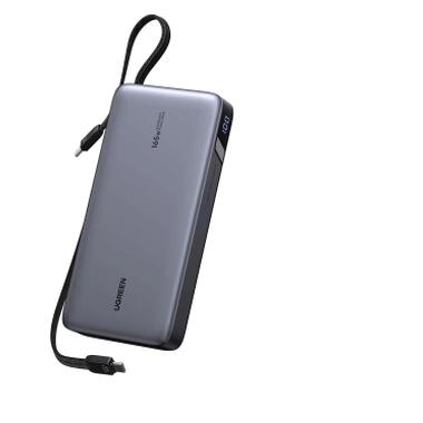 Батарея универсальная Ugreen 25000mAh 165W DualCable (PB552 55995B) фото №1