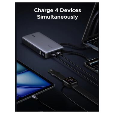 Батарея универсальная Ugreen 25000mAh 165W DualCable (PB552 55995B) фото №8