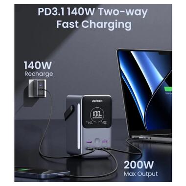 Батарея универсальная Ugreen 48000mAh 300W with Smart Digital Display (PB770 25286) фото №3