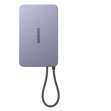 Внешний аккумулятор Ugreen 10000 мАч 30 Вт, 1x USB-C + магнитная беспроводная зарядка 15 Вт, кабель USB-C, чёрный (75982B) фото №4