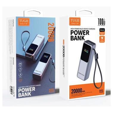 Внешний аккумулятор WUW TUGII Y210 20000mah 100W (6917673155835) фото №2