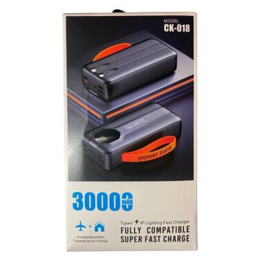 Батарея универсальная XoKo 30000mAh, 22,5W, PD, QC, black (WK-CK-018) фото №12