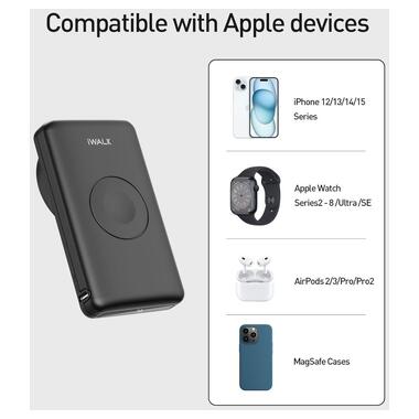 Повербанк iWalk Mag-X (HBT001-001A-E) чорний фото №4