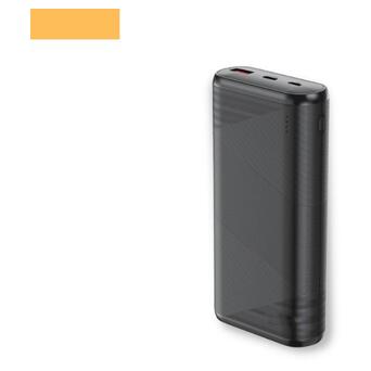 Павербанк зовнішній акумулятор XPRO PR150 20000mAh 20W з індикацією заряджання чорний (32738-01) фото №1