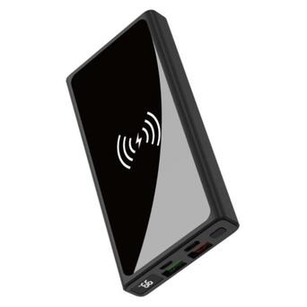 Павербанк зовнішній акумулятор XPRO PR141 10000mAh PD20W+QC22.5W Wireless з індикацією заряджання чорний (32739-01_710) фото №3