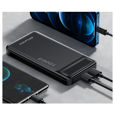 Портативний зарядний пристрій AWEI P5K 10000mAh чорний (AM-3163_402) фото №11