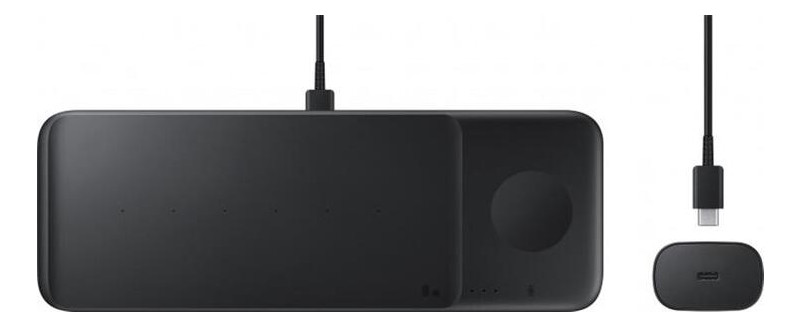 Бездротовий зарядний пристрій Samsung Wireless charger 3 slots Black (EP-P6300TBRGRU) фото №3