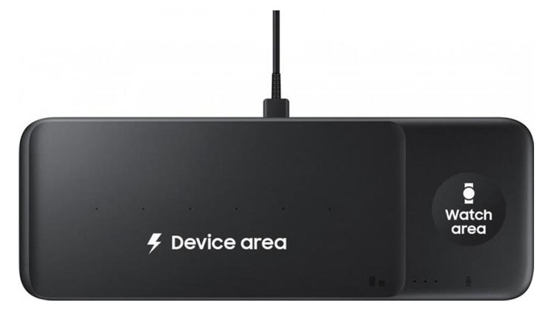 Бездротовий зарядний пристрій Samsung Wireless charger 3 slots Black (EP-P6300TBRGRU) фото №4