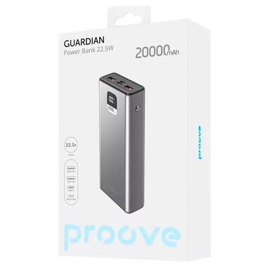 Портативный аккумулятор Proove Guardian 22.5W 20000mAh metal gray (PBG222210004) фото №4