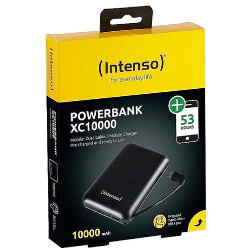 Універсальна мобільна мобільна батарея Intenso XC10000 3.1A 10000mAh, USB-C OUT чорна (7314530) фото №8