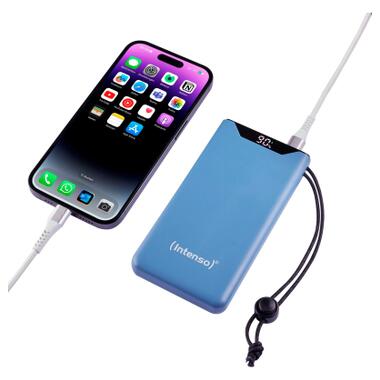 Батарея універсальна Intenso F10000 10000mAh QC/3.0 blue (7332035) фото №4
