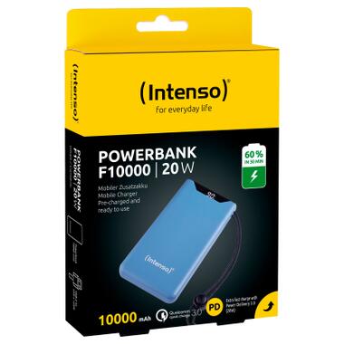 Батарея універсальна Intenso F10000 10000mAh QC/3.0 blue (7332035) фото №5