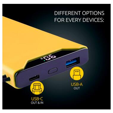 Батарея универсальная Intenso F10000 10000mAh QC/3.0 yellow (7332039) фото №8