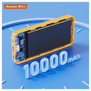 Універсальна мобільна батарея Proda Azeada Shilee AZ-P10 10000mAh 22.5W Yellow (PD-AZ-P10-YEL) фото №7