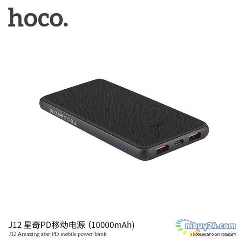 Портативная зарядка Power bank HOCO 10000mAh J12 Amazing star PD mobile черный фото №1