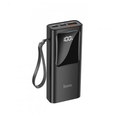 УМБ портативне зарядне PowerBank PowerDelivery for iphone HOCO Treasure 10000mAh J41 Pro |1USB/Type-C/Lightning, PD/QC, 22.5W, 3A| чорне фото №1
