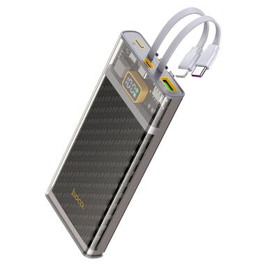 Портативное зарядное устройство Power Bank Hoco J104 Discovery Edition 22.5W with cable 10000 mAh Gray фото №2