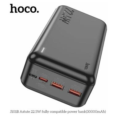 Портативний зарядний пристрій Power Bank Hoco J101B Astute PD20W+22.5W 30000 mAh Чорний фото №2