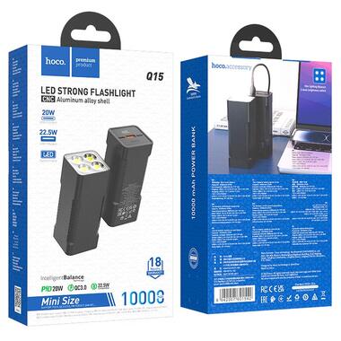УМБ HOCO Flashlight fully compatible power bank Q15 черный фото №6