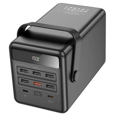 Батарея универсальная HOCO 100000mAh Endure 22.5W PD, QC, LED Lamp, Black (DB03 / 714721) фото №5