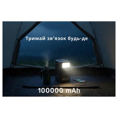 Батарея универсальная HOCO 100000mAh Endure 22.5W PD, QC, LED Lamp, Black (DB03 / 714721) фото №7