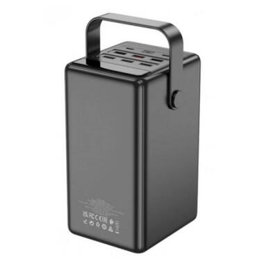 Батарея универсальная HOCO 100000mAh Endure 22.5W PD, QC, LED Lamp, Black (DB03 / 714721) фото №2