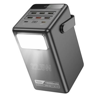 Батарея универсальная HOCO 100000mAh Endure 22.5W PD, QC, LED Lamp, Black (DB03 / 714721) фото №3