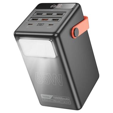 Батарея универсальная HOCO 100000mAh Max Centurion PD/65W, QC, LED Lamp, Black (DB03 / 714722) фото №2
