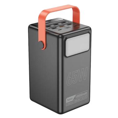 Батарея универсальная HOCO 100000mAh Max Centurion PD/65W, QC, LED Lamp, Black (DB03 / 714722) фото №1