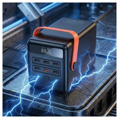 Батарея универсальная HOCO 100000mAh Max Centurion PD/65W, QC, LED Lamp, Black (DB03 / 714722) фото №6