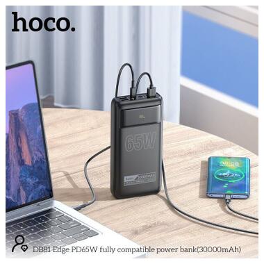 Батарея универсальная HOCO 30000mAh Apollo PD/65W QC/3.0 Black (DB81 / 714720) фото №8