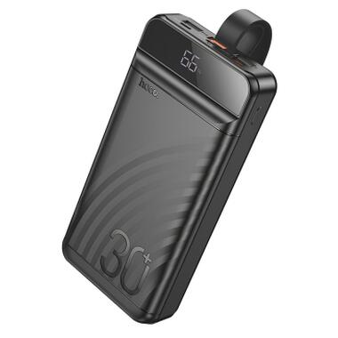 Батарея универсальная HOCO 30000mAh Element PD/20W, QC/22.5W, LED Lamp, Black (J123B / 714735) фото №1