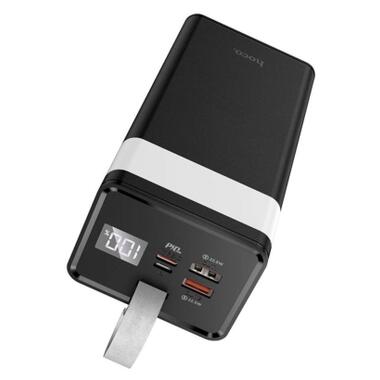 Батарея универсальная HOCO 40000mAh Powermaster PD/20W, QC/22.5W, Lamp, Black (J86 / 714737) фото №2