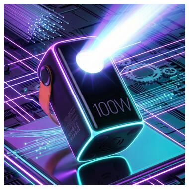 Батарея универсальная HOCO 60000mAh Astrum PD/100W, QC/3.0, LED lamp, Black (DB160 / 714724) фото №6