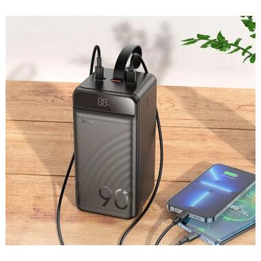 Батарея универсальная HOCO 90000mAh Element PD/20W, QC/FCP/SCP/AFC/22.5W, LCD, LED Lamp Black (J123D / 714778) фото №10