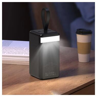 Батарея универсальная HOCO 90000mAh Element PD/20W, QC/FCP/SCP/AFC/22.5W, LCD, LED Lamp Black (J123D / 714778) фото №9