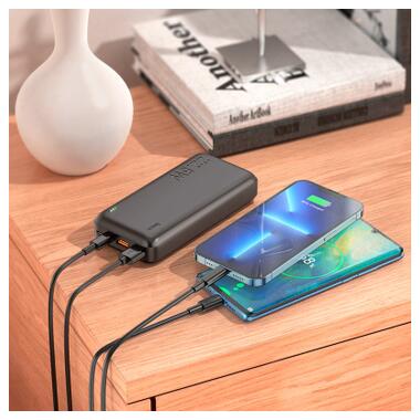 Батарея универсальная HOCO 20000mAh, 22.5W, Black (J101A / 45365) фото №5