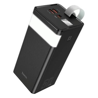 Батарея универсальная HOCO 50000mAh Powermaster PD/20W, QC/22.5W, Lamp, Black (J86A / 714738) фото №1
