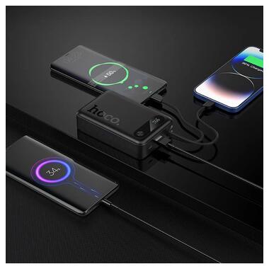 УМБ HOCO Edge PD fully compatible power bank with two cables J171A 20000mAh Black фото №4