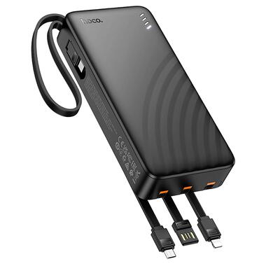 Внешний аккумулятор HOCO J146A Night tide power bank with 4 cables(20000mAh) (6942007645911) фото №3