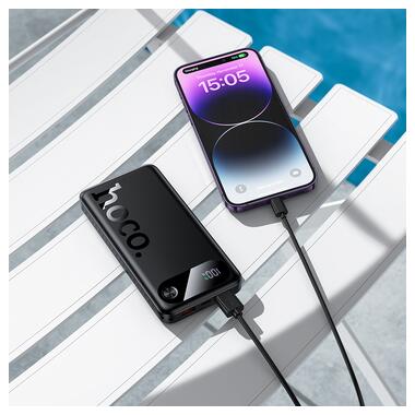 Внешний аккумулятор HOCO J154 Victorious 22.5W+PD20W fully compatible power bank(10000mAh) Black (6942007660747) фото №5