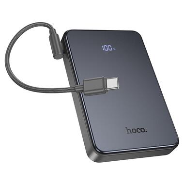 Внешний аккумулятор HOCO J170 Starlight 22.5W+PD20W fully compatible power bank with cable(10000mAh) Metal Gray (6942007672696) фото №4
