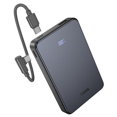 Внешний аккумулятор HOCO J170 Starlight 22.5W+PD20W fully compatible power bank with cable(10000mAh) Metal Gray (6942007672696) фото №1