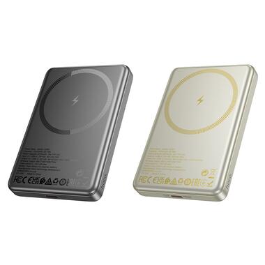 Внешний аккумулятор HOCO Q26A Joy PD20W magnetic fast charging power bank(10000mAh) metal gray (6942007624053) фото №5