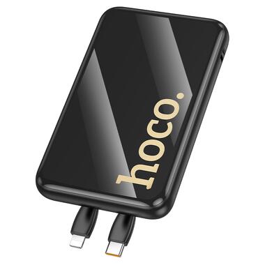 Внешний аккумулятор HOCO Q37 Graceful 22.5W+PD20W power bank with two cables(10000mAh) Black (6942007644914) фото №5